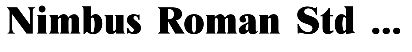 Nimbus Roman Std Extra Bold (D)